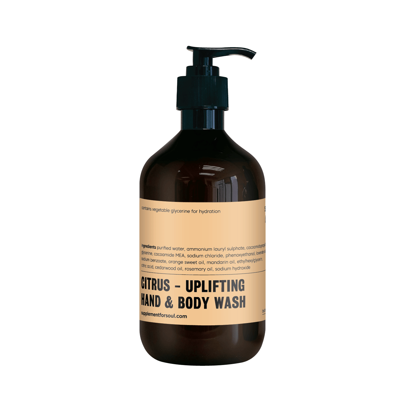 citrus - uplifting hand & body wash - supplement for soul