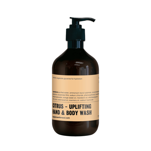 citrus - uplifting hand & body wash - supplement for soul