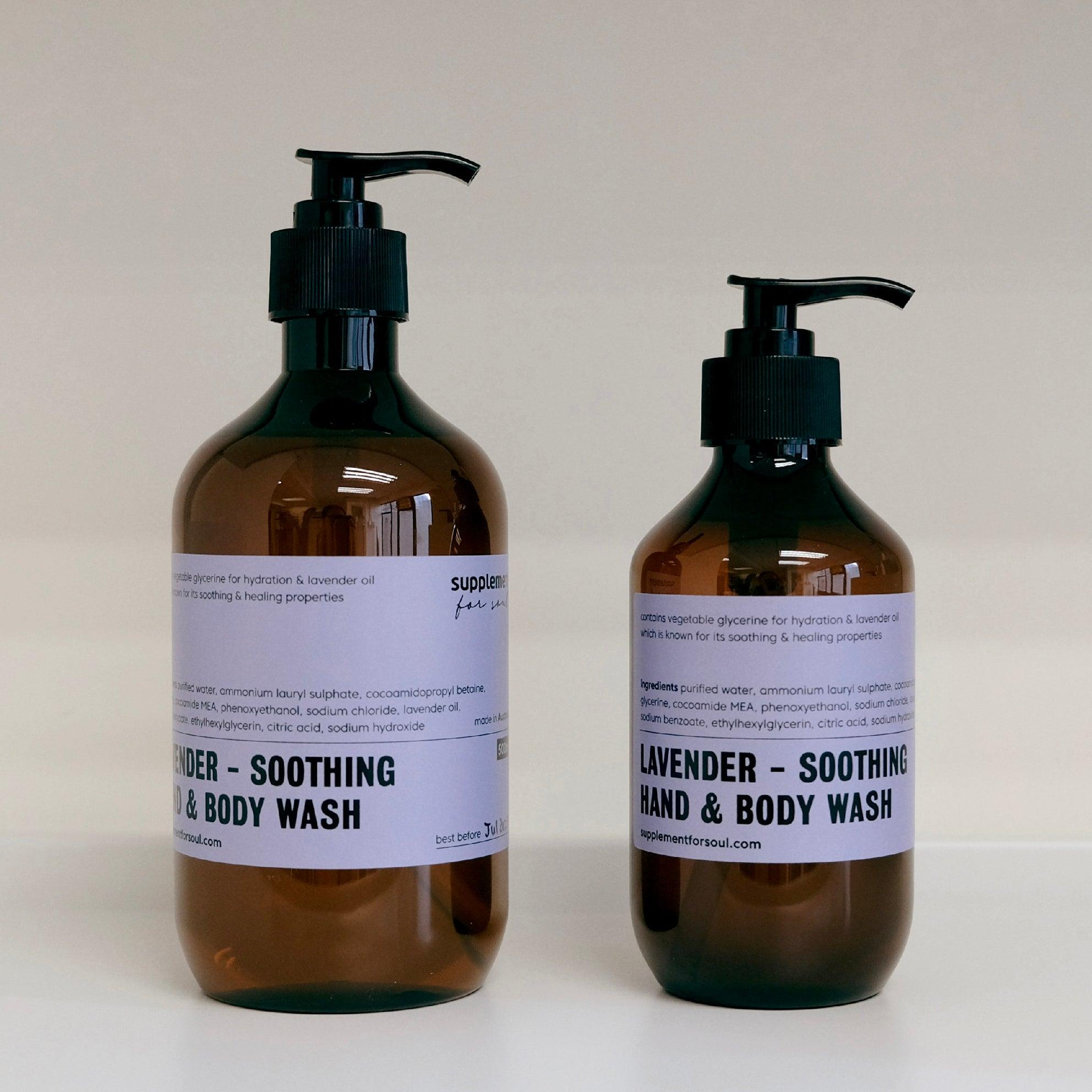 lavender - soothing hand & body wash - supplement for soul